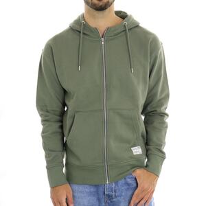 FELPA LENZ ZIPPER MILITARE